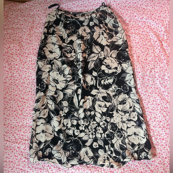 100% Silk Charter Club Vintage Maxi Skirt - Picture 3 of 5